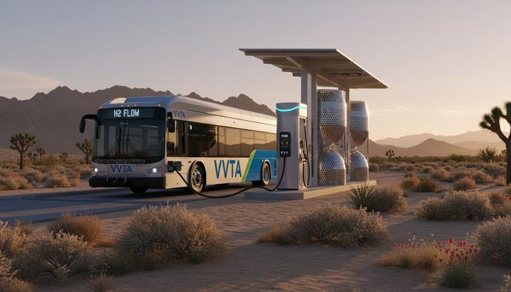 VVTA в Калифорнии: запуск водородных автобусов и новой станции