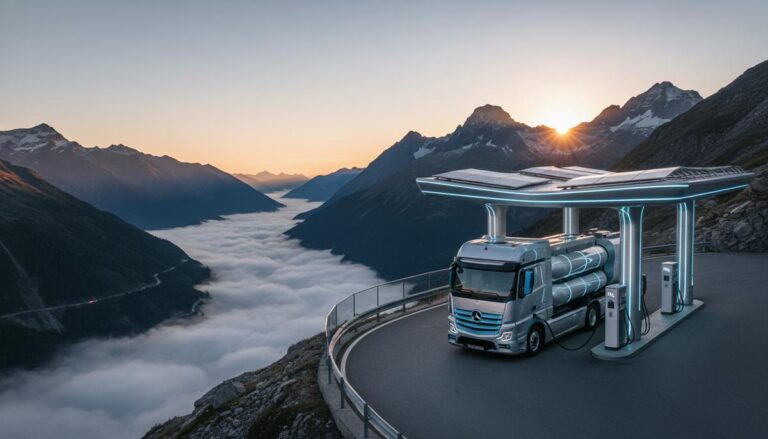 Mercedes-Benz NextGenH2: водородный грузовик с запасом хода 1000+ км