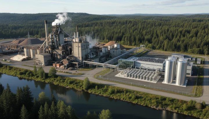 Целлюлозный завод в Канаде тестирует зеленый водород для декарбонизации